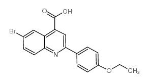 6-BROMO-2-(4-ETHOXYPHENYL)QUINOLINE-4-CARBOXYLICACID picture