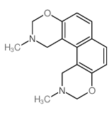 2,11-dimethyl-1,3,10,12-tetrahydro-[1,3]benzoxazino[5,6-f][1,3]benzoxazine Structure