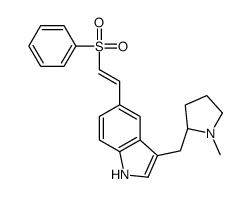 3-{[(2S)-1-Methyl-2-pyrrolidinyl]methyl}-5-[(E)-2-(phenylsulfonyl )vinyl]-1H-indole结构式