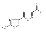 5-(2-甲基-1,3-噻唑-4-基)-3-异恶唑羧酸图片