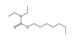 heptyl N,N-diethylcarbamodithioate Structure