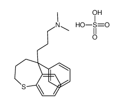 dimethyl-[3-(5-phenyl-3,4-dihydro-2H-1-benzothiepin-5-yl)propyl]azanium,hydrogen sulfate结构式