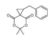 2-benzyl-6,6-dimethyl-5,7-dioxaspiro[2.5]octane-4,8-dione结构式