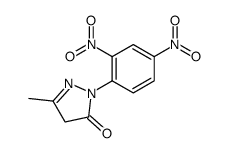 2-(2,4-dinitrophenyl)-5-methyl-4H-pyrazol-3-one Structure