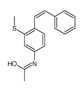 N-[3-methylsulfanyl-4-(2-phenylethenyl)phenyl]acetamide Structure