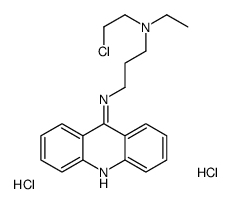 N-acridin-9-yl-N'-(2-chloroethyl)-N'-ethylpropane-1,3-diamine,dihydrochloride Structure