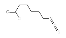 Hexanoyl chloride,6-isothiocyanato- Structure