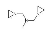 1-(aziridin-1-yl)-N-(aziridin-1-ylmethyl)-N-methylmethanamine结构式