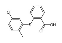 2-(5-chloro-2-methyl-phenylsulfanyl)-benzoic acid结构式