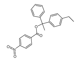 1-(4-ethylphenyl)-1-phenylethyl 4-nitrobenzoate结构式