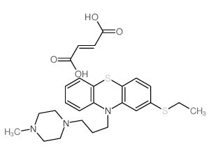 but-2-enedioic acid; 2-ethylsulfanyl-10-[3-(4-methylpiperazin-1-yl)propyl]phenothiazine Structure