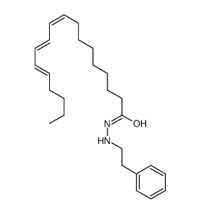 (9E,11E,13E)-N'-(2-phenylethyl)octadeca-9,11,13-trienehydrazide Structure