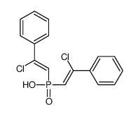 bis(2-chloro-2-phenylethenyl)phosphinic acid结构式