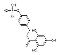 [4-[3-oxo-3-(2,4,6-trihydroxyphenyl)propyl]phenyl] dihydrogen phosphate Structure