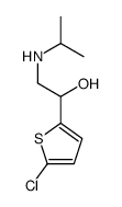 1-(5-chlorothiophen-2-yl)-2-(propan-2-ylamino)ethanol Structure