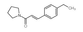 Pyrrolidine, 1-[3-(4-ethylphenyl)-1-oxo-2-propenyl]- (9CI) structure