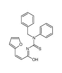 (E)-N-[benzyl(phenyl)carbamothioyl]-3-(furan-2-yl)prop-2-enamide结构式