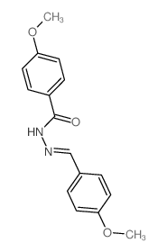4-methoxy-N-[(4-methoxyphenyl)methylideneamino]benzamide Structure