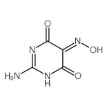 2-Iminodihydro-4,5,6(1H)-pyrimidinetrione 5-oxime结构式