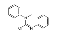 N-methyl-N,N'-diphenylcarbamimidoyl chloride结构式