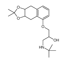 1-(tert-butylamino)-3-[(3a,4,9,9a-tetrahydro-2,2-dimethylnaphtho[2,3-d]-1,3-dioxol-5-yl)oxy]propan-2-ol Structure