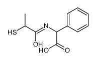 2-phenyl-2-(2-sulfanylpropanoylamino)acetic acid Structure