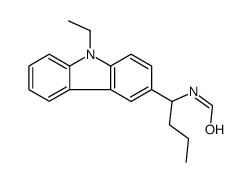 N-[1-(9-ethylcarbazol-3-yl)butyl]formamide结构式