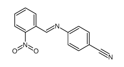 4-[(2-nitrophenyl)methylideneamino]benzonitrile Structure