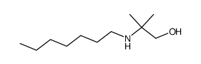 β-heptylamino-isobutyl alcohol结构式