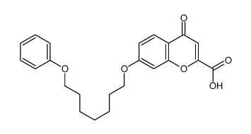 4-oxo-7-(7-phenoxyheptoxy)chromene-2-carboxylic acid Structure