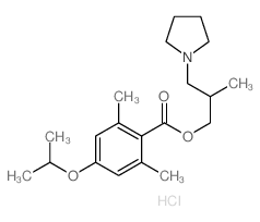 (2-methyl-3-pyrrolidin-1-yl-propyl) 2,6-dimethyl-4-propan-2-yloxy-benzoate structure