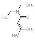N,N-diethyl-3-methylbut-2-enamide Structure