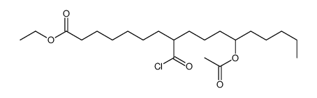 ethyl 12-acetyloxy-8-carbonochloridoylheptadecanoate结构式