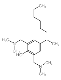 2,6-bis(dimethylaminomethyl)-4-octan-2-yl-phenol structure