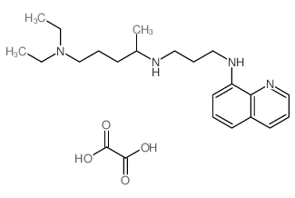 1-N,1-N-diethyl-4-N-[3-(quinolin-8-ylamino)propyl]pentane-1,4-diamine,oxalic acid Structure