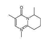 1,3,6-trimethyl-6,7,8,9-tetrahydropyrido[1,2-a]pyrimidin-1-ium-4-one Structure