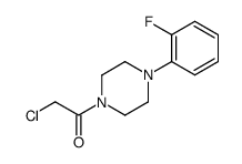 2-CHLORO-1-[4-(2-FLUORO-PHENYL)-PIPERAZIN-1-YL]-ETHANONE Structure