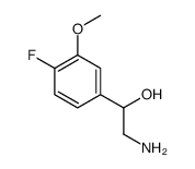 Benzenemethanol, alpha-(aminomethyl)-4-fluoro-3-methoxy- (9CI) Structure