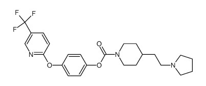 4-(2-Pyrrolidin-1-yl-ethyl)-piperidine-1-carboxylic acid 4-(5-trifluoromethyl-pyridin-2-yloxy)-phenyl ester Structure