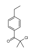 2-Chloro-1-(4-ethylphenyl)-2-methyl-1-propanone Structure