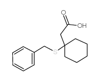 BETA-(S-BENZYL)MERCAPTO-BETA,BETA-CYCLOPENTAMETHYLENE PROPIONIC ACID structure