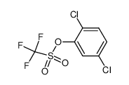 2,5-dichloro-1-trifluoromethanesulfonyloxybenzene结构式