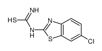 (6-chloro-1,3-benzothiazol-2-yl)thiourea Structure