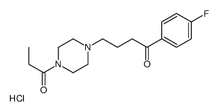 1-(4-fluorophenyl)-4-(4-propanoylpiperazin-1-yl)butan-1-one,hydrochloride结构式