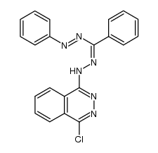 1-(4-chloro-phthalazin-1-yl)-3,5-diphenyl-formazan结构式