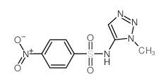 N-(3-methyltriazol-4-yl)-4-nitro-benzenesulfonamide结构式