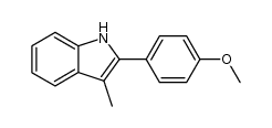 2-(4-methoxyphenyl)-3-methylindole结构式