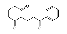 2-(3-oxo-3-phenylpropyl)cyclohexane-1,3-dione结构式