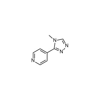 4-(4-甲基-4H-1,2,4-三唑-3-基)吡啶结构式