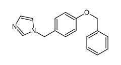 1-[(4-phenylmethoxyphenyl)methyl]imidazole结构式